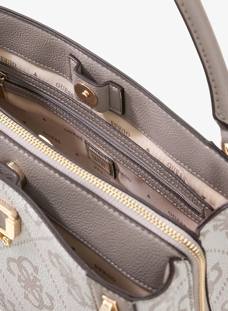 GUESS  Karnilla Logo Girlfriend Satchel for Women | Best Price UAE